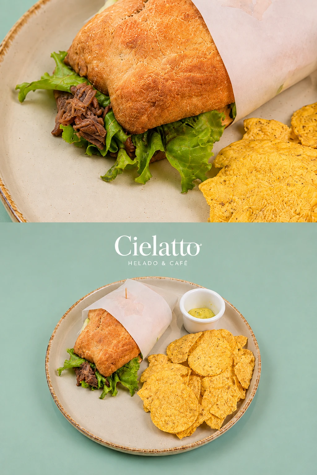 Fotografía real de plato para campaña